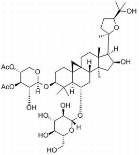 (3β,6α,16β,20R,24S)-3-O-[(3,4-二乙酰基-β-D-木糖)]-20, 24-环氧-16,25-二羟基-9,19-环羊毛甾烷-6-O-葡萄糖苷