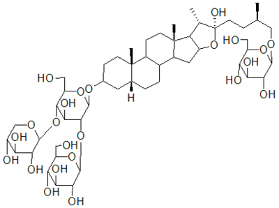 (25R)-4'-木糖基新知母皂苷B2